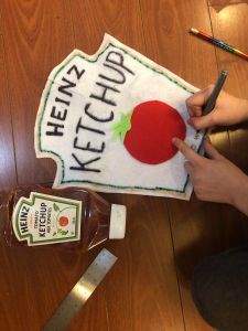 making ketchup and fries costume Galit Lewinski