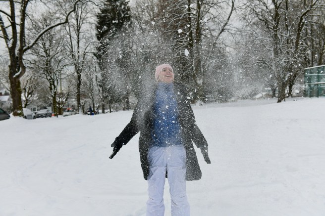 צילום גלית לוינסקי שלג בוונקובר 